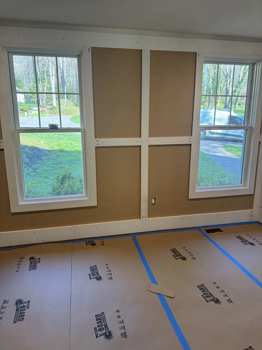 Custom wall panels and cabinet installation — Newtown Square, PA family room by ProBrothers